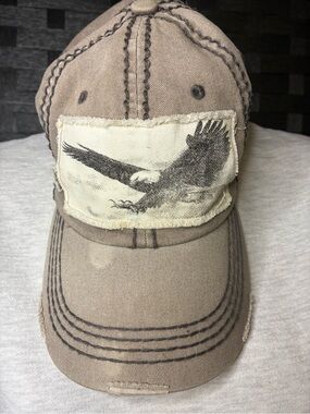 KBETHOS Eagle Patch Distressed Cotton Baseball Cap
